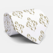 Festlicher Winter Botanisches Muster Urlaub Neck T Krawatte (Gerollt)