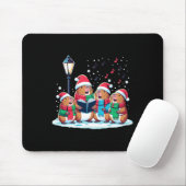 Festlicher Winter Capybara Weihnachten Mousepad (Mit Mouse)