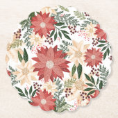 festlicher Winter eleganter Weihnachtsurlaub Untersetzer (Vorderseite)