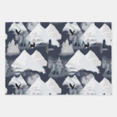 Festlicher Winter Geschenkpapier Set (Vorderseite)