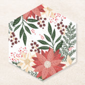 festlicher Winter Moderner Weihnachtsurlaub Untersetzer (Vorderseite)