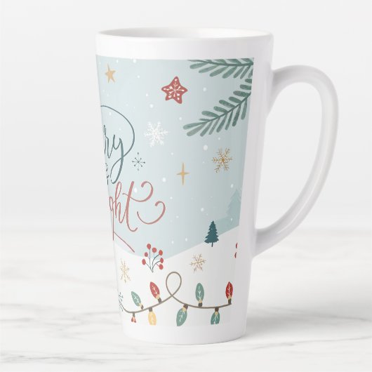 Festlicher Winter Wonderland Urlaub Milchtasse (Rechts)