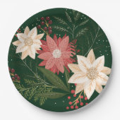 Festlicher Winterurlaub Pappteller (Vorderseite)