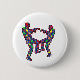 FESTLICHER ZOMBIE-TANZ BUTTON