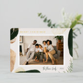 Festliches Abstraktes Foto Folien Feiertagskarte (Stehend vorne)