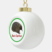 Festliches Australien Echidna mit Weihnachtsbeleuc Keramik Kugel-Ornament (Rechts)