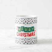 Festliches Baum-Muster-Feiertag Kaffeetasse (Mittel)