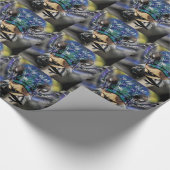 Festliches Beatle herauf nahes Geschenkpapier (Ecke)