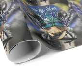 Festliches Beatle herauf nahes Geschenkpapier (Rolleneckpunkt)