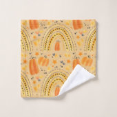 Festliches Boho Rainbow-Badetuch-Set Badhandtuch Set (Waschlappen)