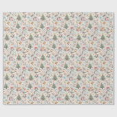 Festliches, charmantes Weihnachtspapier Geschenkpapier (Flach)