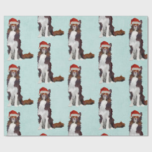 FESTLICHES COLLIE Packpapier