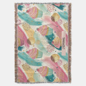 Festliches Cupcake & Brushstroke Celebration Patte Decke (Vorderseite Vertikal)