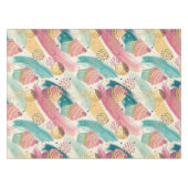 Festliches Cupcake & Brushstroke Celebration Patte Tischdecke (Vorderseite (Horizontal))