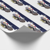 Festliches Dachs-Packpapier Geschenkpapier (Ecke)