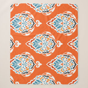 Festliches Damast-Vintage-Muster, elegantes Design Sherpadecke