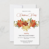 Festliches dekoratives Weihnachtsfest - Party Einladung (Vorderseite)