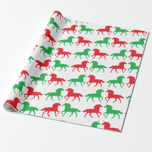 Festliches Einhorn-Packpapier Geschenkpapier (Ungerollt)