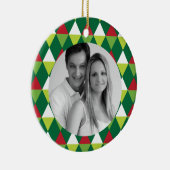 Festliches Farbmuster-Foto Keramikornament (Rechts)