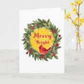 Festliches Feiertags-Grußkarten Karte (Gelbe Blume)