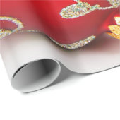 Festliches Feiertags-Weihnachten verziert Geschenkpapier (Rolleneckpunkt)