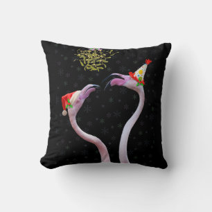 Festliches Flamingos-Pillow Kissen