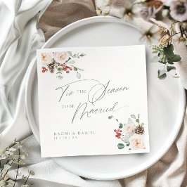 Festliches Florales - die Zeit zum Heiraten ist da Serviette