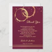 Festliches Foto Dankeskarte (Vorderseite)