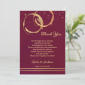 Festliches Foto Dankeskarte (Stehend Vorderseite)