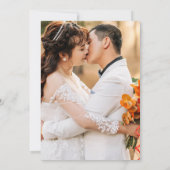 Festliches Foto Dankeskarte (Rückseite)