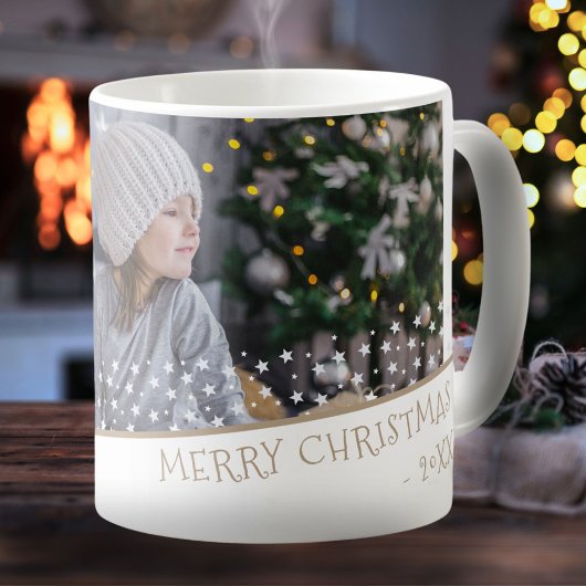 Festliches Foto der Familie Stars Weihnachtskuchen Kaffeetasse