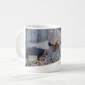 Festliches Foto der Familie Stars Weihnachtskuchen Kaffeetasse (Vorderseite Links)