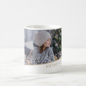 Festliches Foto der Familie Stars Weihnachtskuchen Kaffeetasse (Mittel)