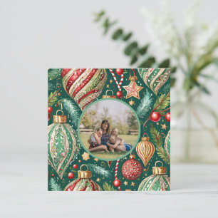 Festliches Foto Feiertagskarte