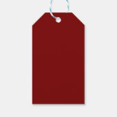 Festliches Frohe Weihnachten Geschenkanhänger (Rückseite)