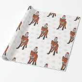 Festliches Fuchs & Eule Geschenkpapier (Ungerollt)