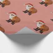 FESTLICHES FUCHSROSA Geschenkpapier (Ecke)