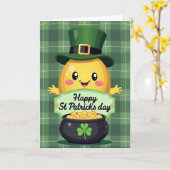 Festliches Glück St. Patrick's Day Karte (Gelbe Blume)