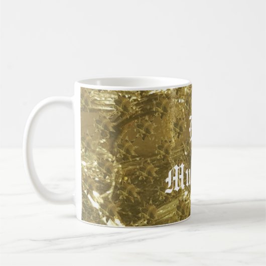 Festliches Gold hat Eid Mubarak Kaffee-Tasse in Kaffeetasse (Links)