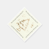 Festliches Goldenes Party Serviette (Ecke)