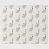 Festliches graues Gans-Packpapier Geschenkpapier (Flach)