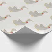 Festliches graues Gans-Packpapier Geschenkpapier (Ecke)