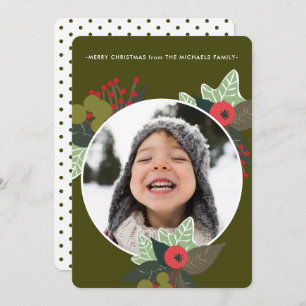 Festliches grünes botanisches Foto Weihnachten