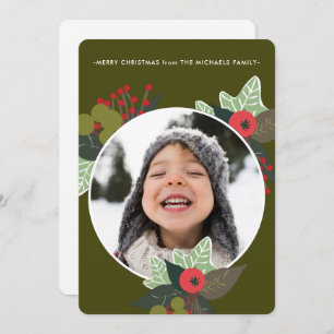 Festliches grünes botanisches Foto Weihnachten