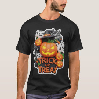 Festliches Halloween-Süßigkeiten-oder-Saures-Displ T-Shirt