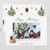 Festliches Happy Holidays Foto (Vorne/Hinten)