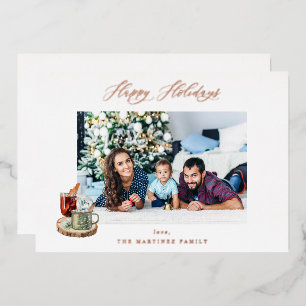 Festliches Happy Holidays Foto - WH Folieneinladung