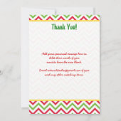 Festliches hässliches Weihnachtsstrickjacke-Party Dankeskarte (Rückseite)