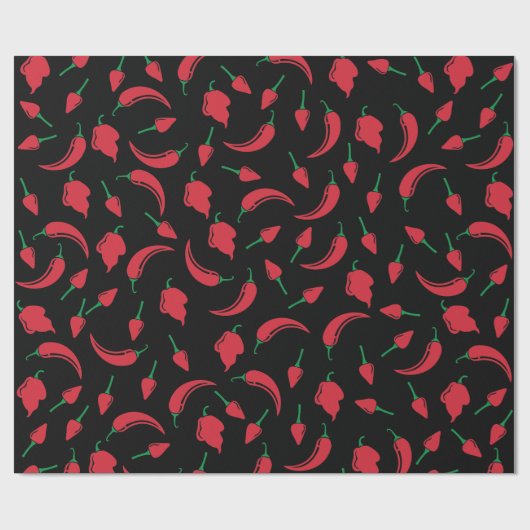 Festliches heißes Chili-Pfeffer-Verpackungs-Papier Geschenkpapier (Flach)