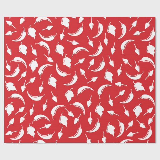 Festliches heißes Chili-Pfeffer-Verpackungs-Papier Geschenkpapier (Flach)